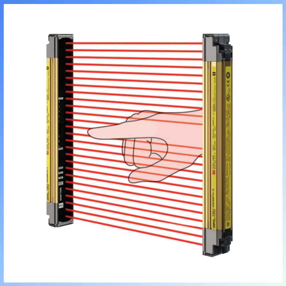 Omron light safety curtains